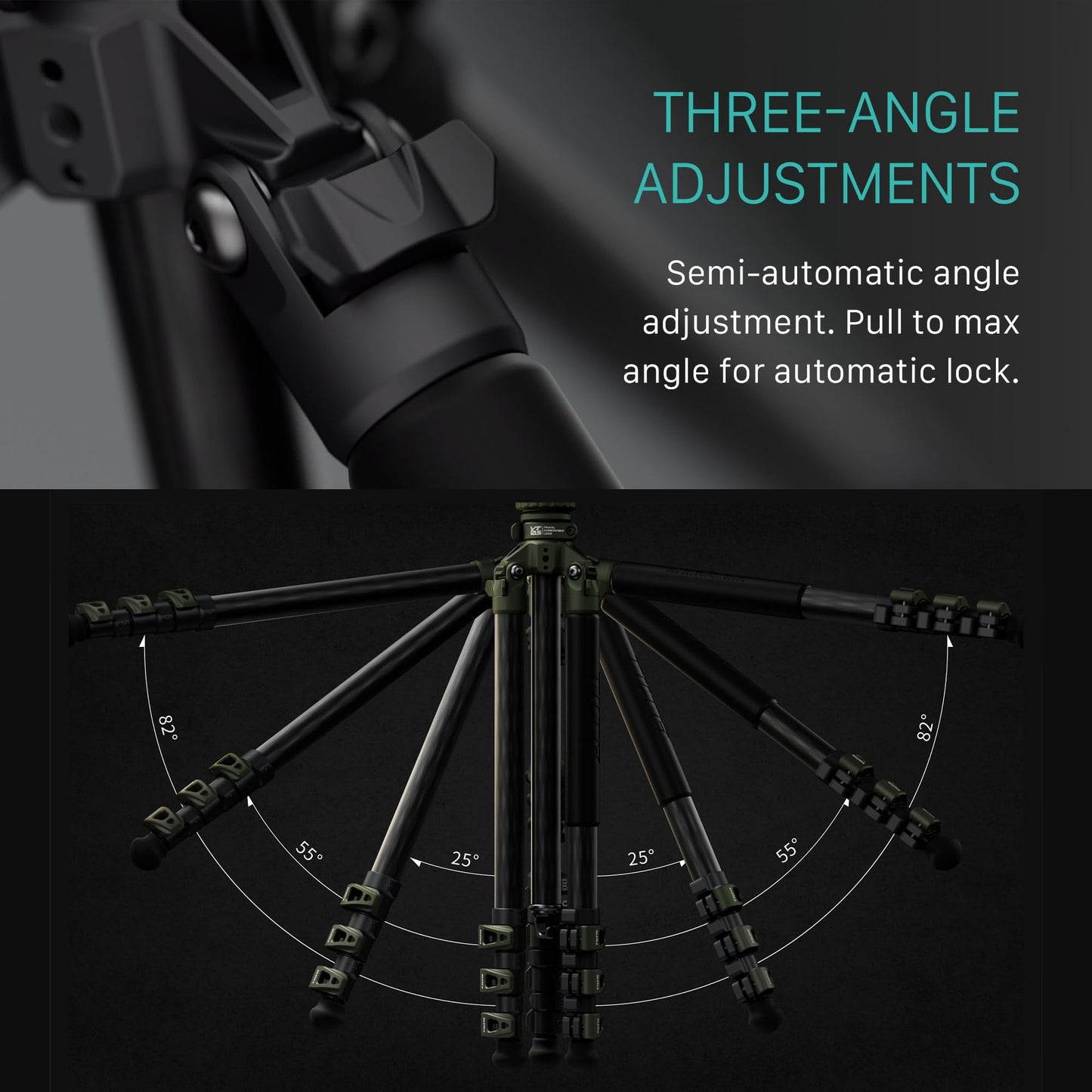 Trípode de Video Tilta Gris Espacial con Cabeza Fluida y Patas de Fibra de Carbono