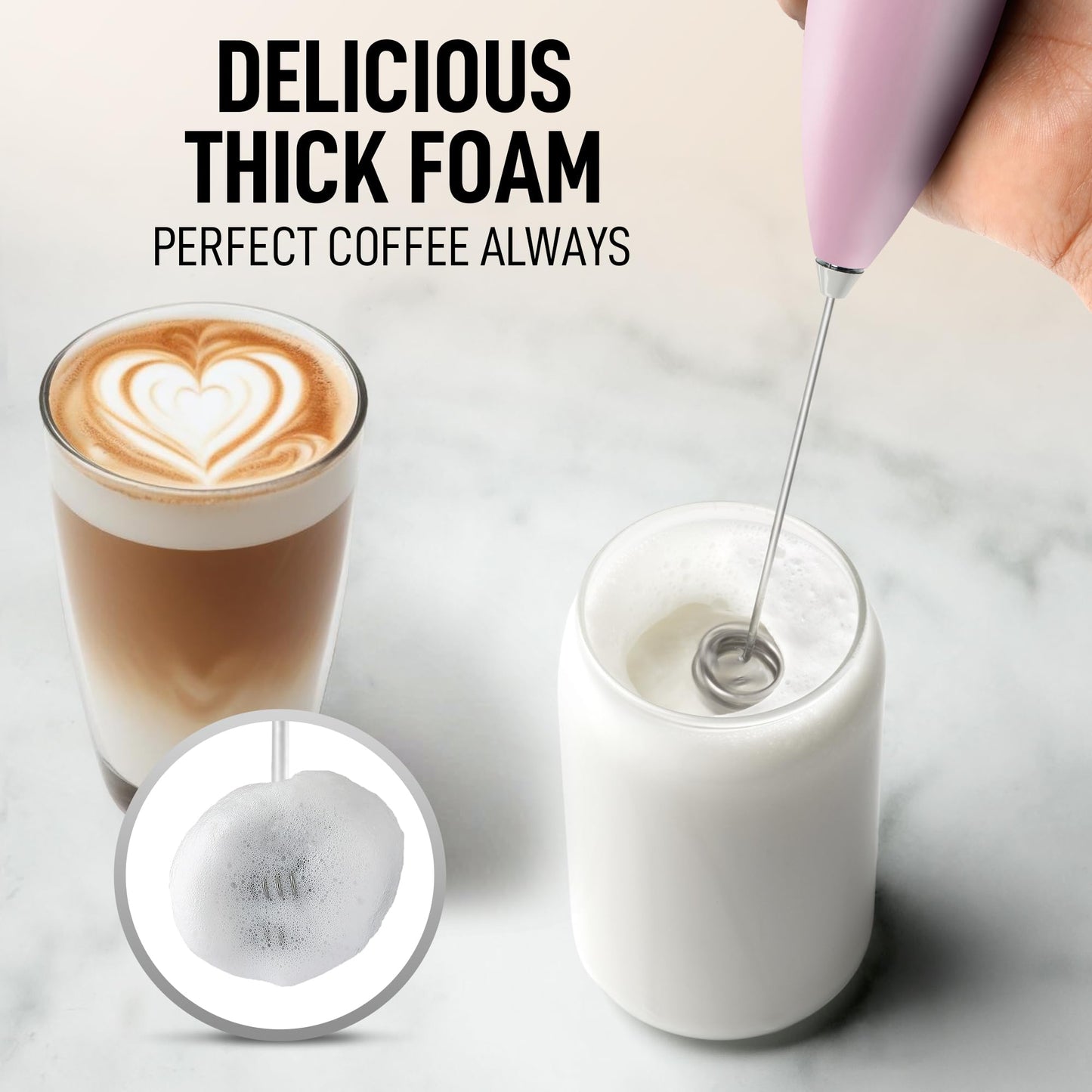 Mezclador de Mano Zulay Kitchen Algodón de Azúcar con Batidor Doble Eléctrico 12,500 RPM