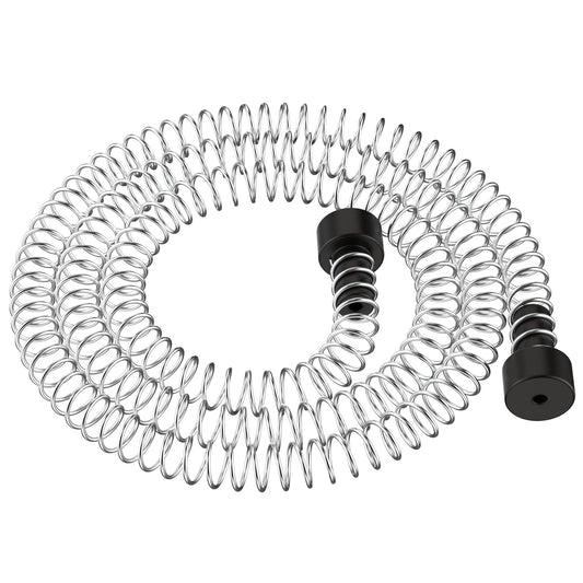 Fologtoo - Freno de resorte de tirolina, tapón de freno de acero inoxidable extra largo de 14 pies, kit de línea de cierre para resorte de tirolina de patio trasero para cable de 3/16 1/4 5/16 3/8