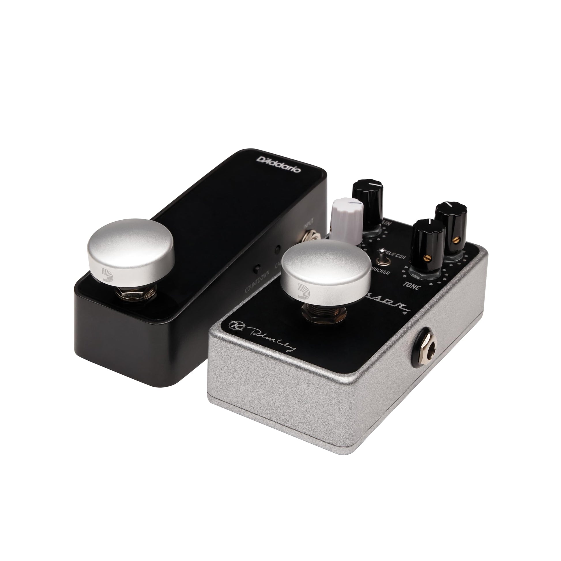 D'Addario Accessories Tapa para interruptor de pedal XPND Footswitch Topper - Tapas para interruptor de pedal - Plata, pack de 2