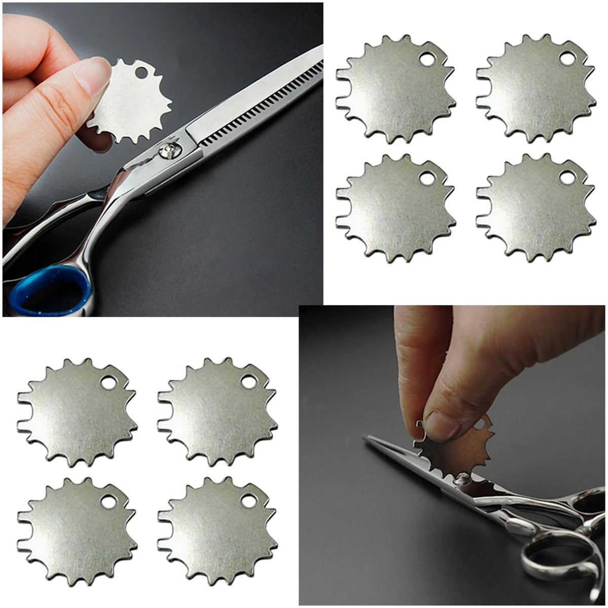 TorSor - Juego de 12 tijeras de corte de pelo para apretar la llave de la unidad de llave universal con mango ajustable de tensión para Kenchii Wolff Kamisori Kasho Washi, tijeras de peluquería y