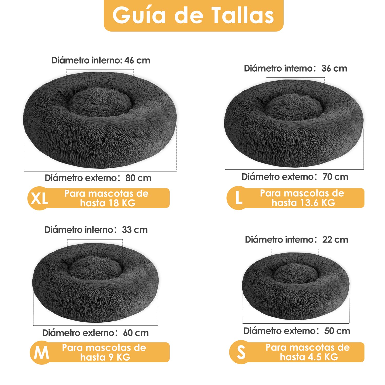 Cama para Mascotas SlowTon Felpa Suave Antideslizante Impermeable y Cómoda