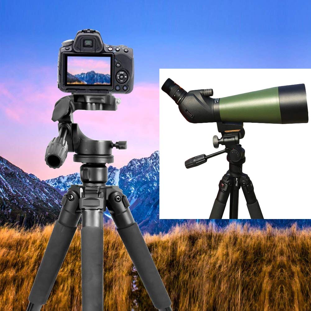 Gosky Tripod -Travel Portable Tripod for spotting scopes, binoculars, camcorders, or SLR cameras