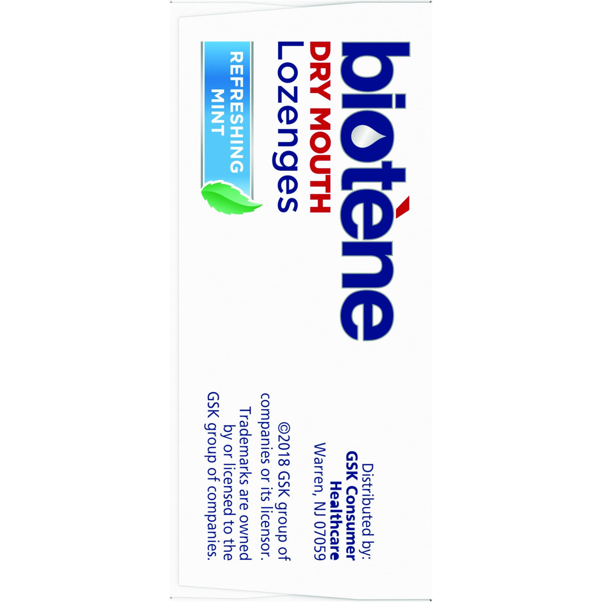 Pastillas Oral Biotene Menta Refrescante 27 Unidades