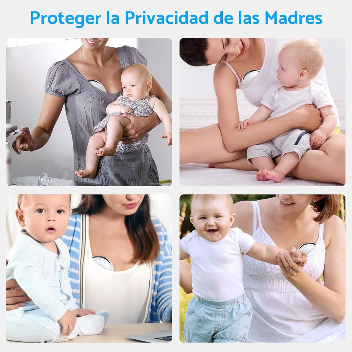 Extractor de Leche Eléctrico Portátil，Sacaleches Manos Libres con Pantalla Inteligente Diseño Antiderrames con 4 Modos y 12 Niveles de 210ml Menos Ruido con Bridas de 24/21/19 mm a Prueba de Fugas Extractor de Leche Inalámbrico Sin BPA (2)