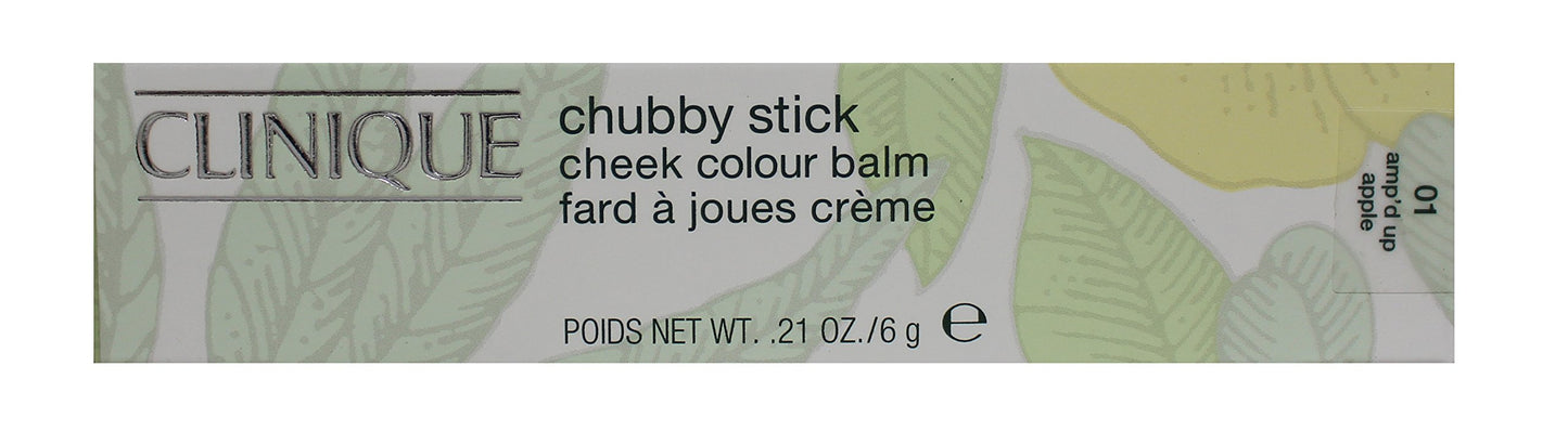 Clinique Chubby Stick Cheek Colour Balm - # 01 Ampd Up Apple for Women Lipstick 0.21 oz