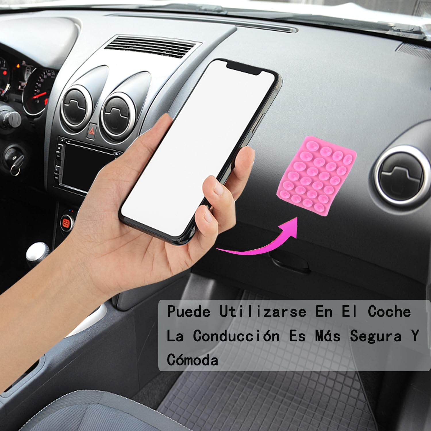 Besoner Ventosas de Silicona de 6 Colores para de Teléfono - Soporte Manos Libres para Móvil para Móvil para vídeo y Selfies Compatible con iPhone y Android