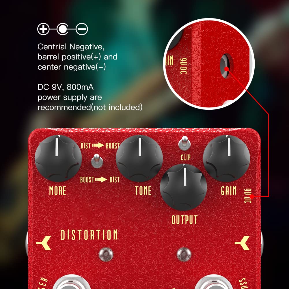 Pedal de Distorsión JOYO Clásico Modificado Gama Alta Dr.J Series para Guitarra Eléctrica