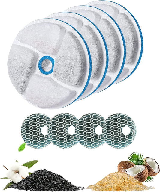 Filtros de Fuente de Agua para Gatos TBC PET Filtación Triple Ciclo Repuesto 86 oz 2.6 L