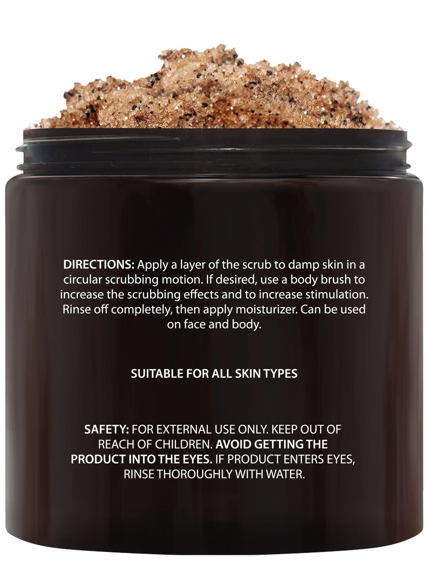 Brooklyn Botany - Arabica Coffee Scrub -100% Natural - with Coconut and Shea Butter - Best Anti Cellulite and Stretch Mark Treatment, Spider Vein Therapy for Varicose Veins & Eczema - 10 oz