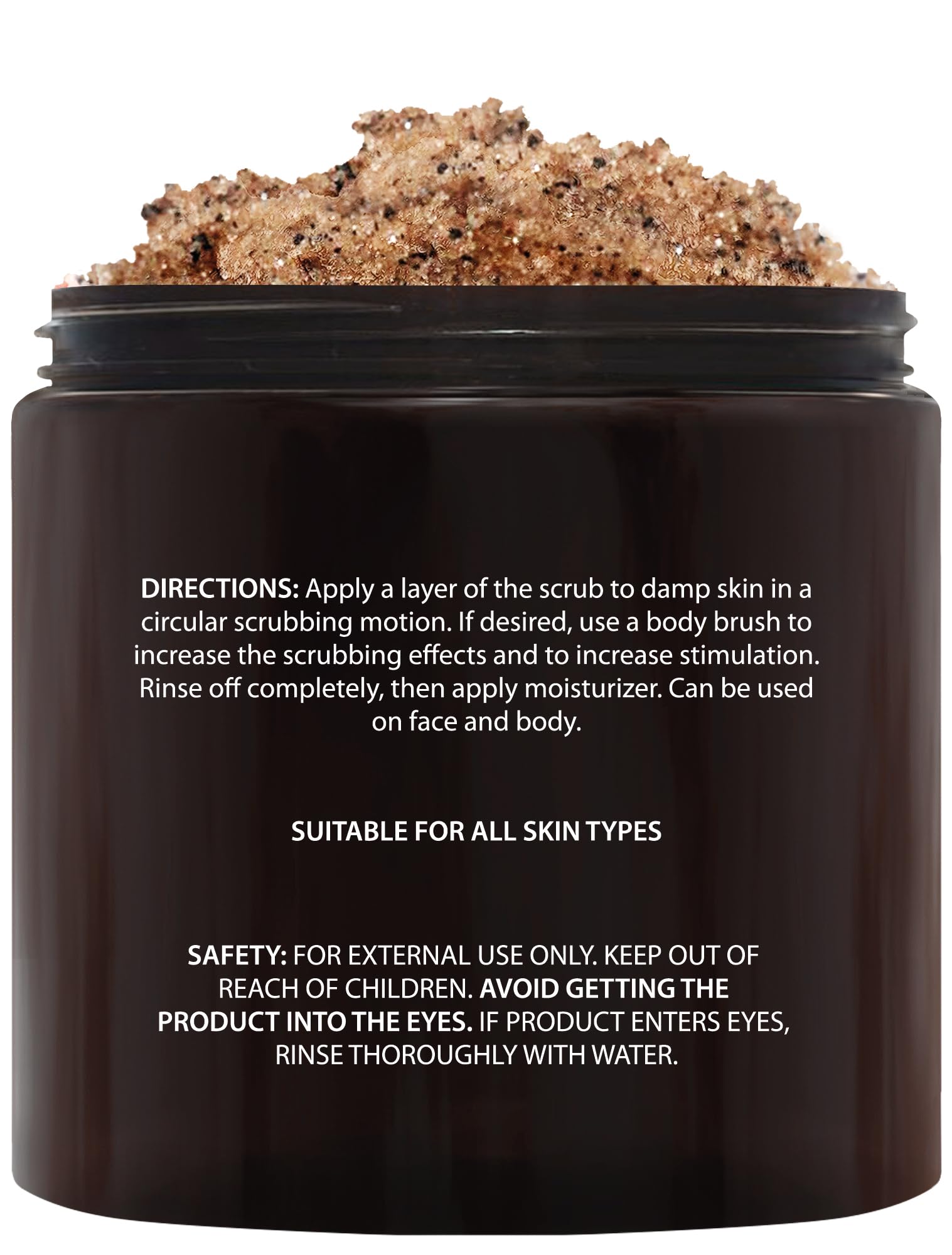 Brooklyn Botany - Arabica Coffee Scrub -100% Natural - with Coconut and Shea Butter - Best Anti Cellulite and Stretch Mark Treatment, Spider Vein Therapy for Varicose Veins & Eczema - 10 oz