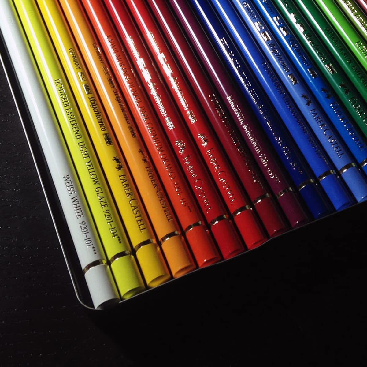Set de Lápices de Colores Faber-Castell Polychromos Profesionales 24 Colores para Artistas