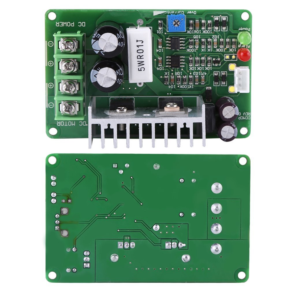 Regulador de la Velocidad del Motor PWM DC 12V 24V 36V Potenciómetro 15A