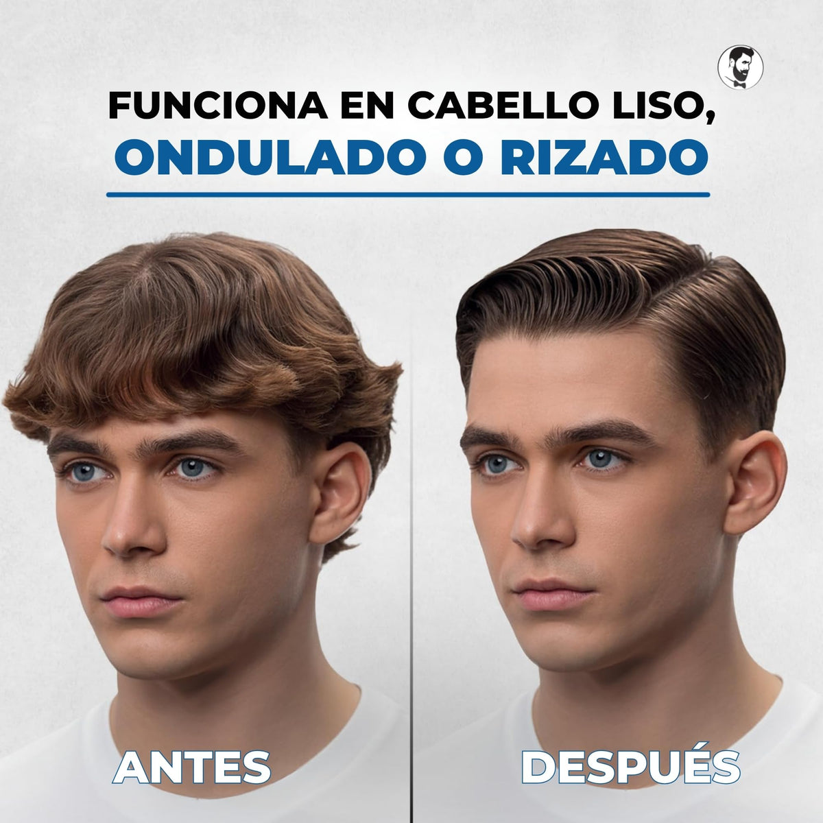 Gentlemen Republic Genuine Grooming Gel para el Cabello Oceano Men de Gentlemen Republic, 16 Oz con Bomba, Fijación Fuerte y Agradable al Tacto, Gel para Peinar el Cabello de Alto Brillo, Fórmula