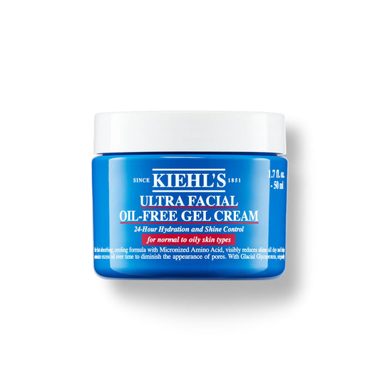 Kiehl's Ultra Facial Oil-Free Gel Cream, Gel Hidratante Refrescante que Reduce el Brillo, Para Pieles Grasas a Normales, Hidrata Durante 24 Horas, Sin Alcohol, 50 ml