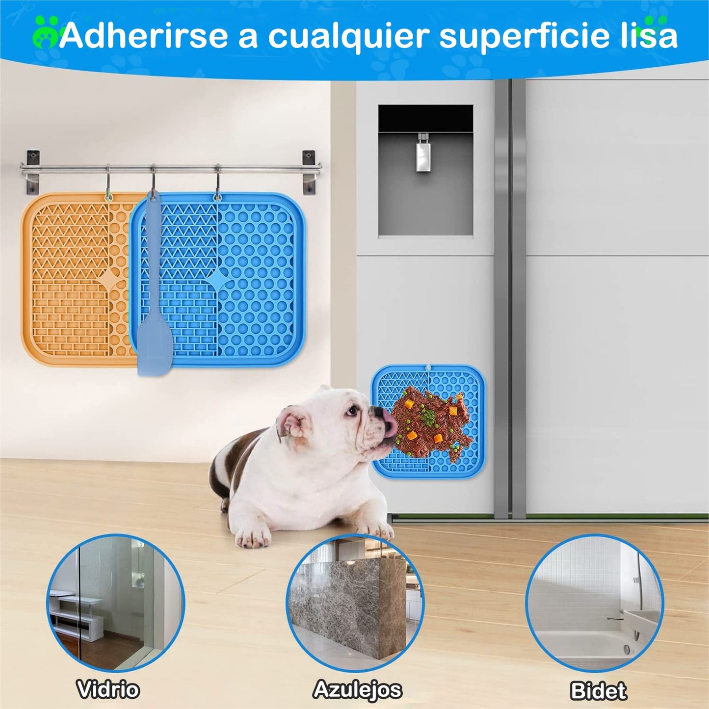 Alfombrilla para Lamer Perros con Ventosas de Silicona para Alivio de la Ansiedad y Entretenimiento