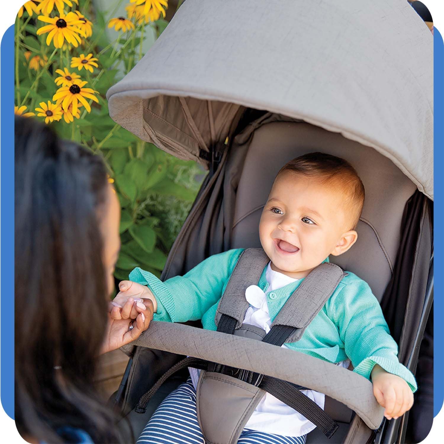 Joie Carriola para Bebe con Silla Ergonomica Tourist | Carriola Moderna para Bebes | Carriola de Baston Ligera Convertible a 2 Posiciones | Carreola con Frenos y Manija Ajustable | Carriola de viaje