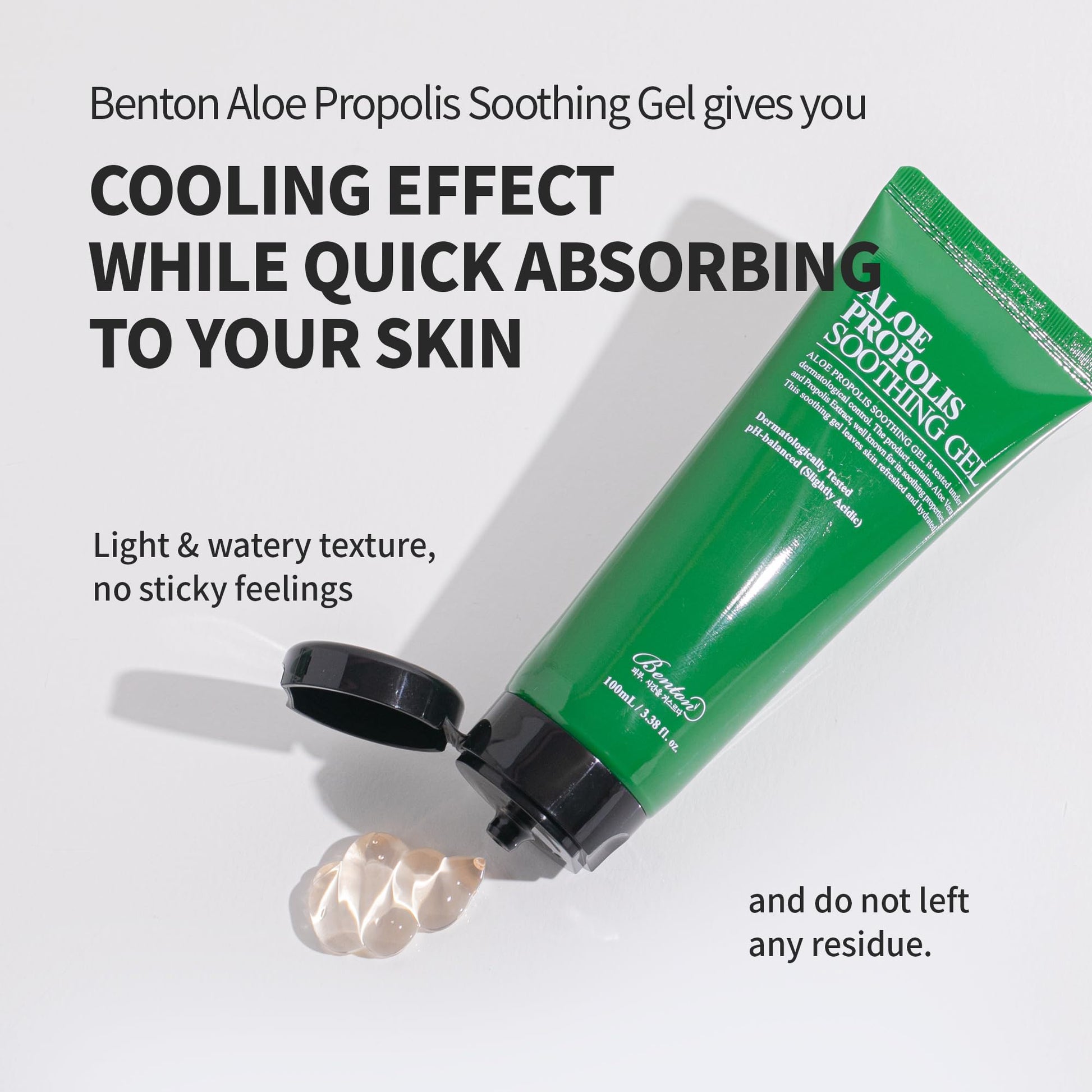 Gel calmante de Aloe y Propóleo para piel sensible de BENTON.