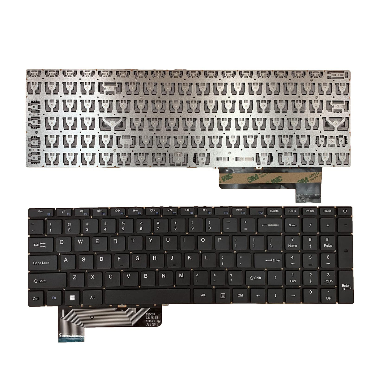 Teclado de Repuesto Siakoocty Negro para Portátil GWTN156 Series