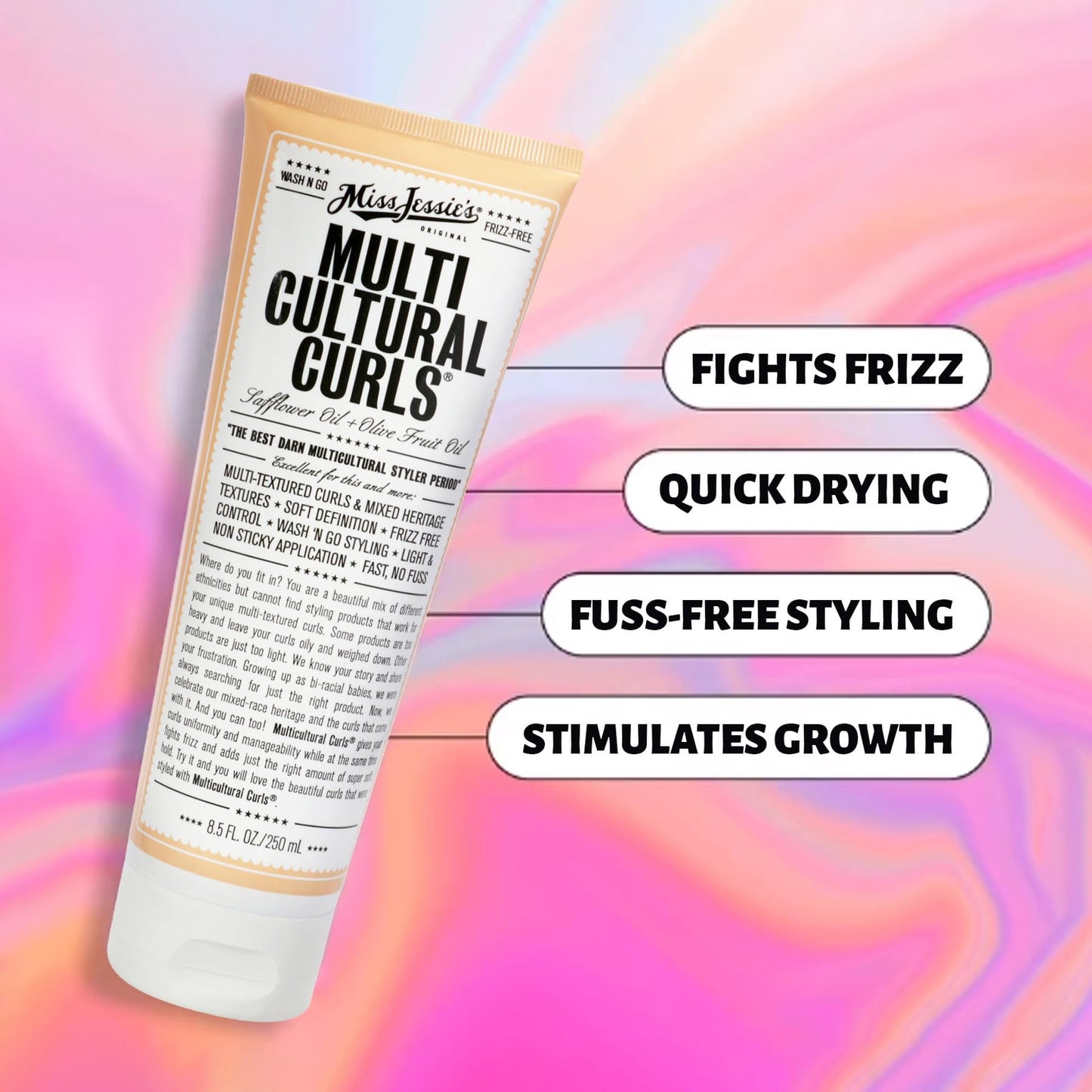 Multi Cultural Curls by Miss Jessies for Unisex - 8.5 oz Cream