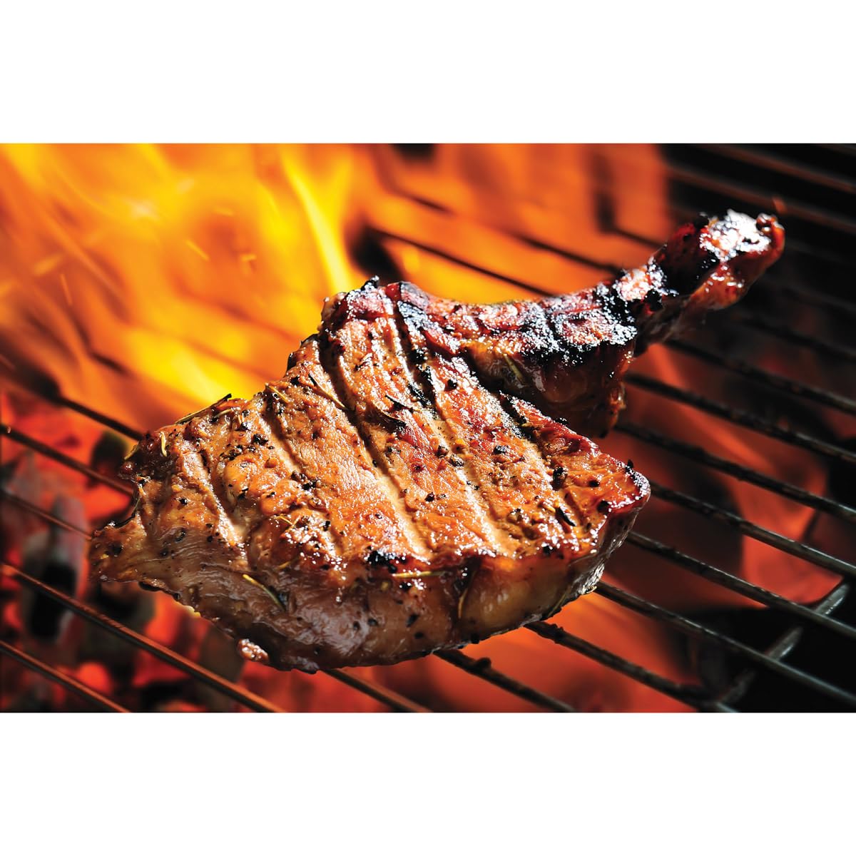 HIC - Parrilla de hierro fundido pesado para hamburguesas panini, salchichas y prensa para tocino, Rectangle, Plateado, 1