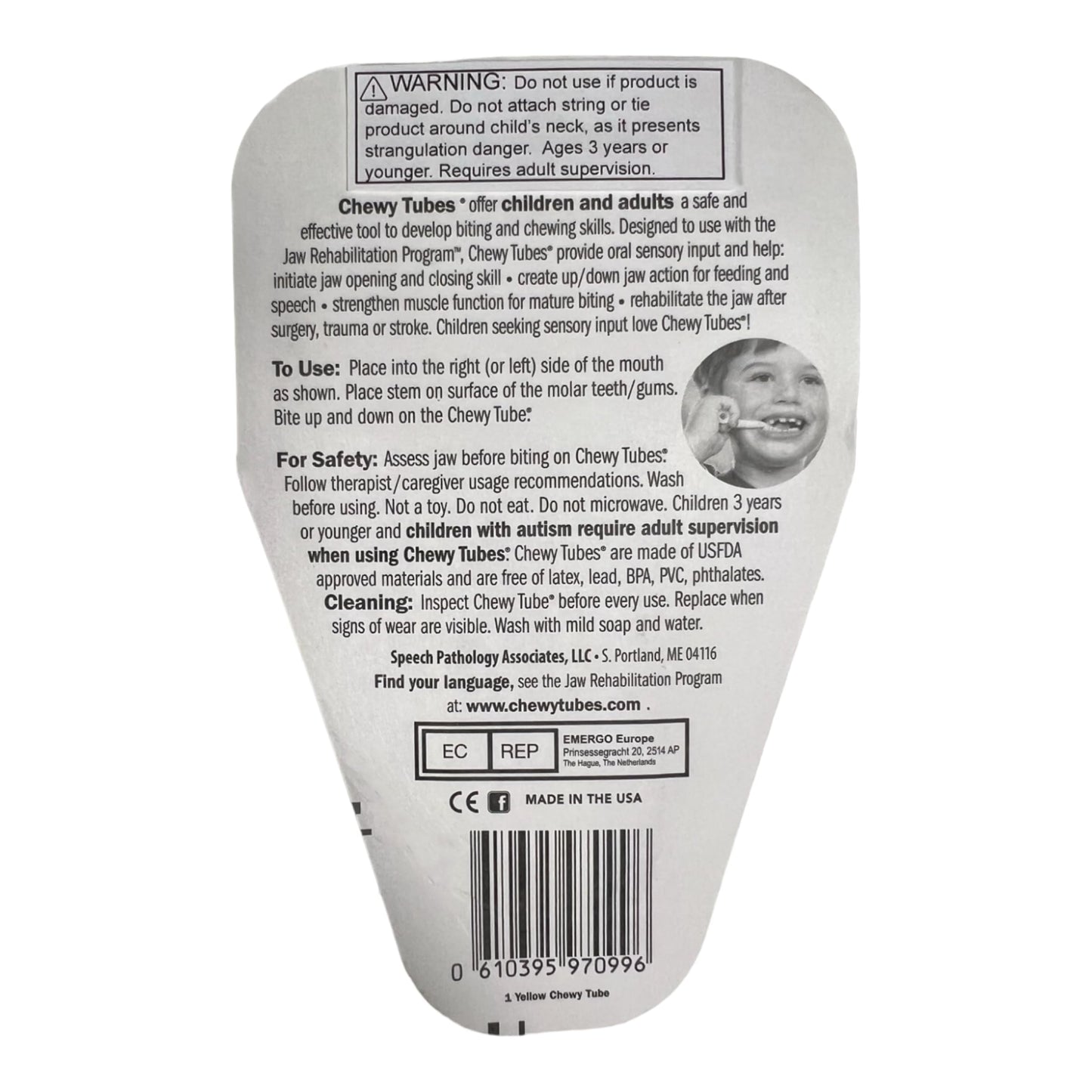 Chewy Tubes - Yellow PackageQuantity: 1 Child, New Born by Chewy Tubes
