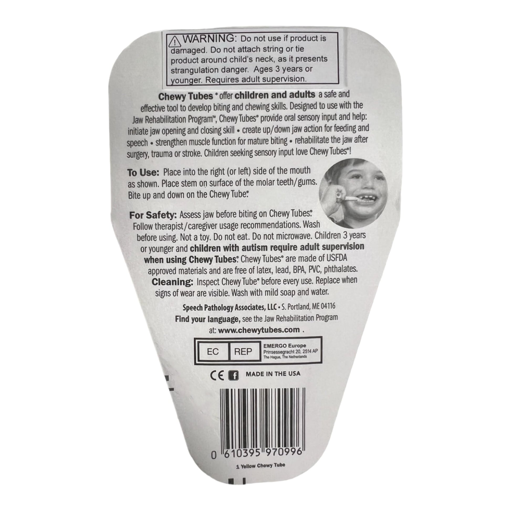 Chewy Tubes - Yellow PackageQuantity: 1 Child, New Born by Chewy Tubes