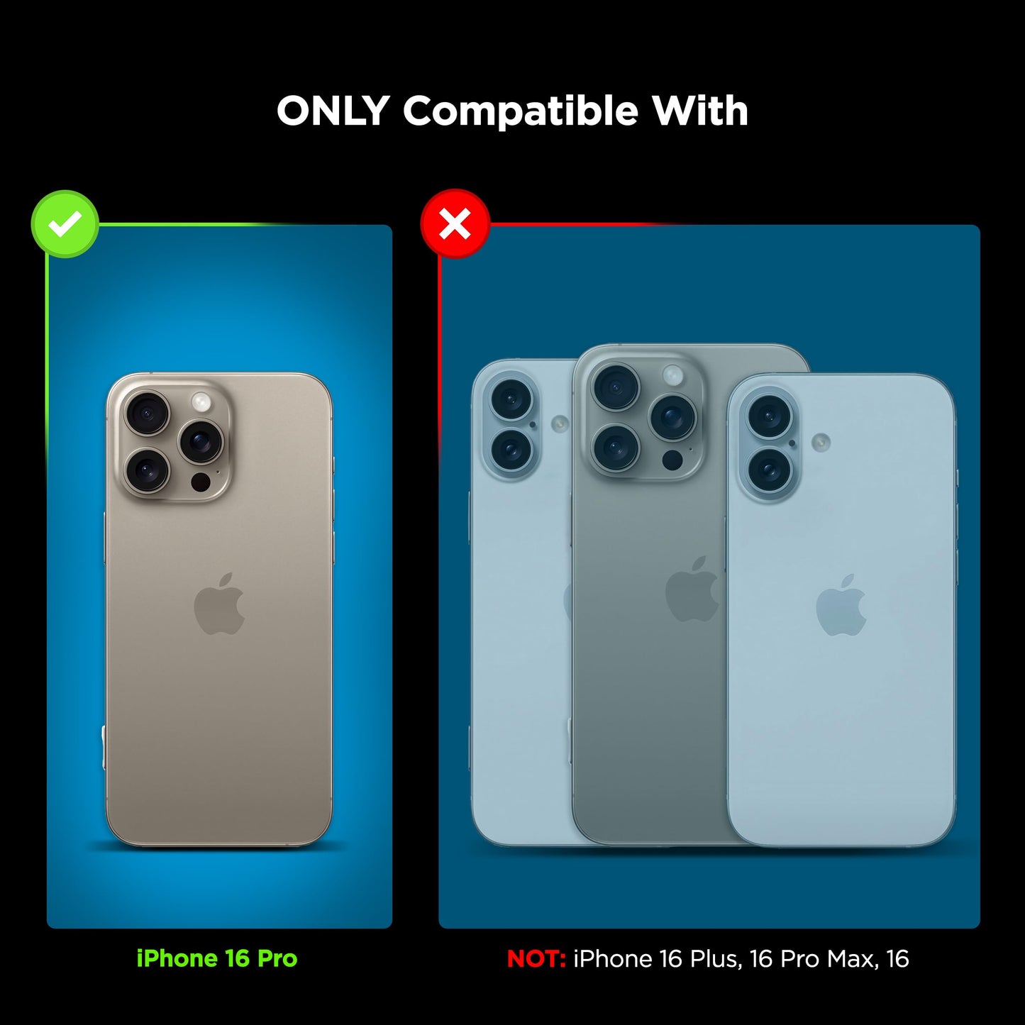 Funda para iPhone 16 Pro Encased Mate Negro con Clip para Cinturón Compatible con MagSafe