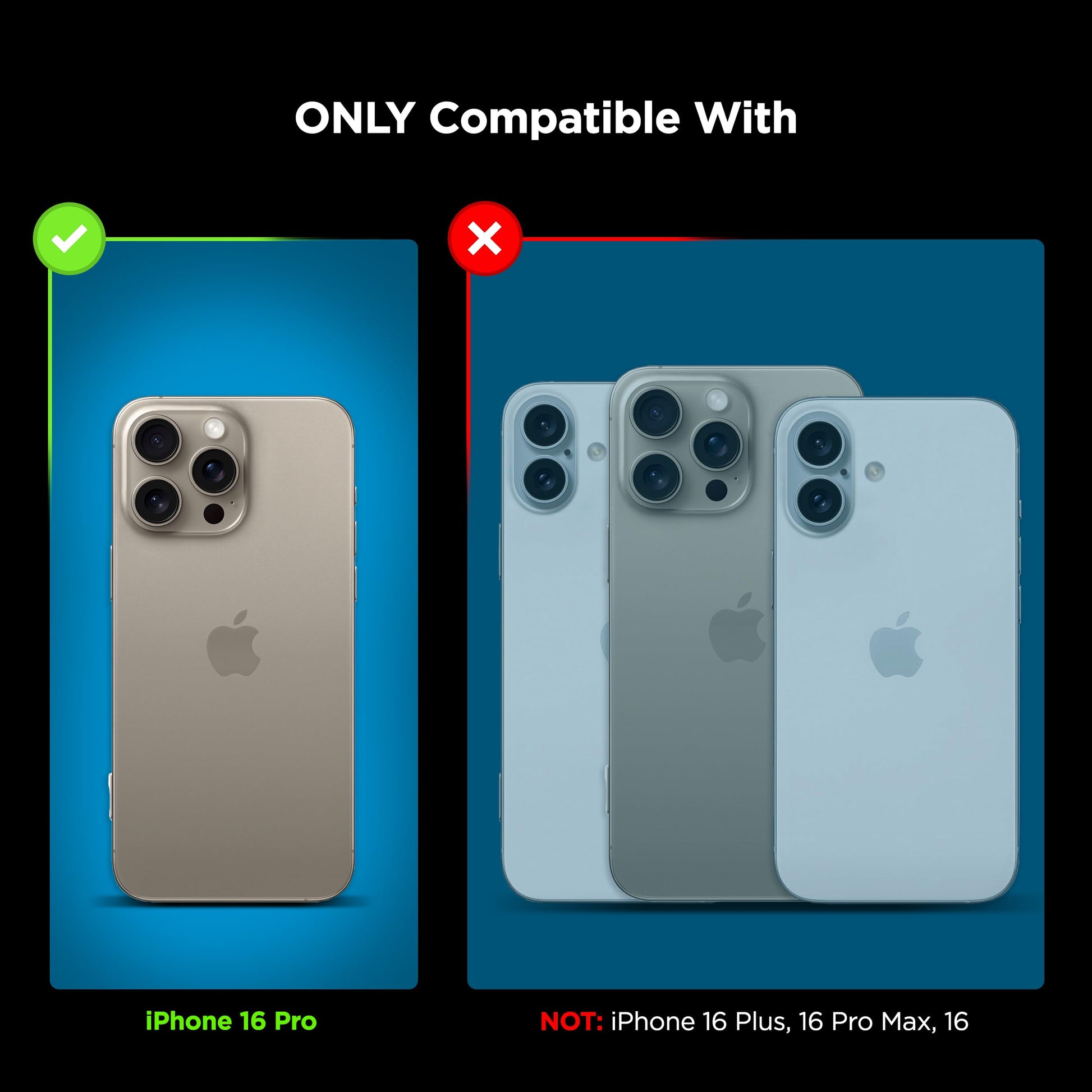 Funda para iPhone 16 Pro Encased Mate Negro con Clip para Cinturón Compatible con MagSafe