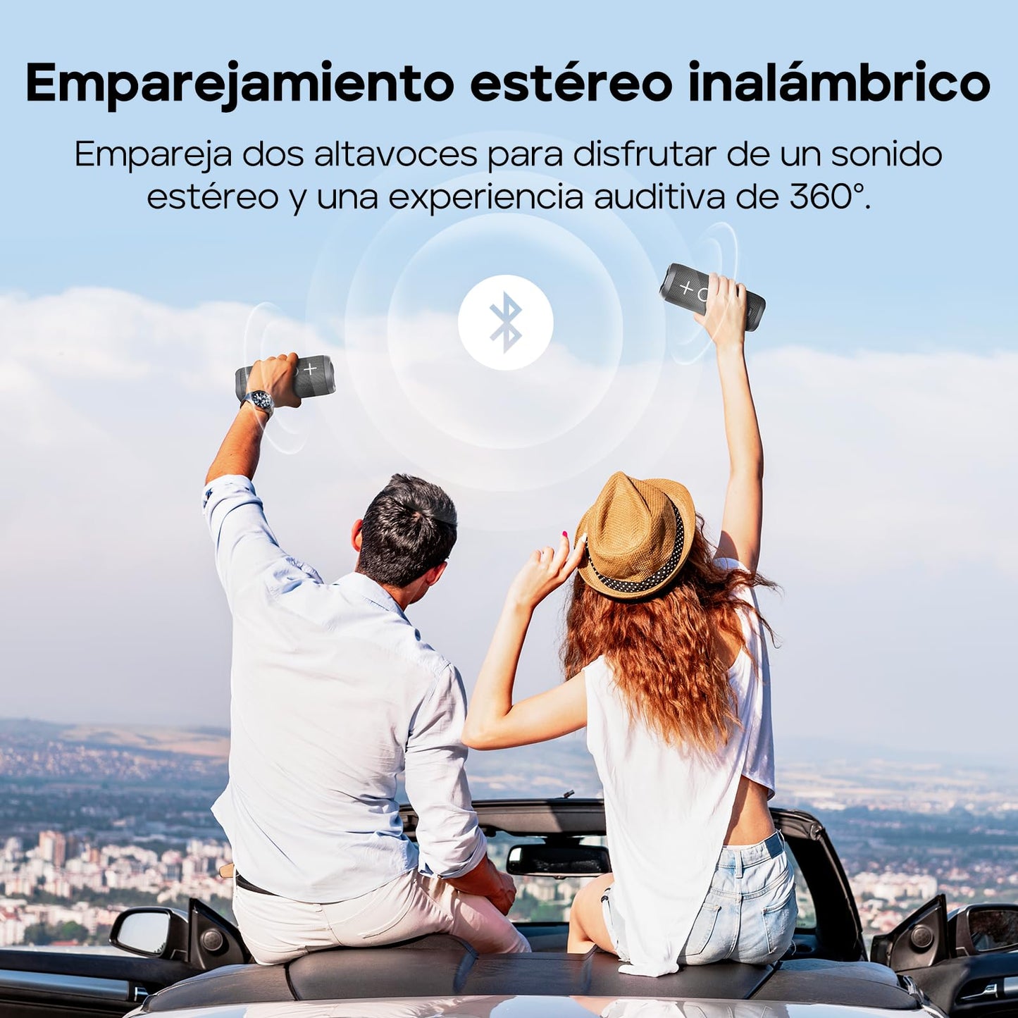 Tribit StormBox 2 Altavoz Bluetooth con 34 W de Sonido Envolvente 360°