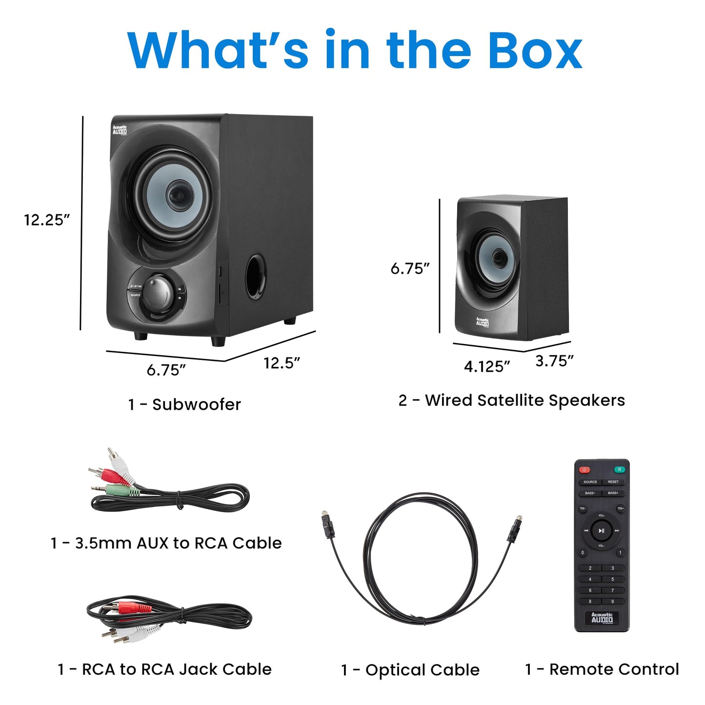 Audio acústico de Goldwood Audio - Sistema de Altavoces Bluetooth 2.1, AA2172, Gris