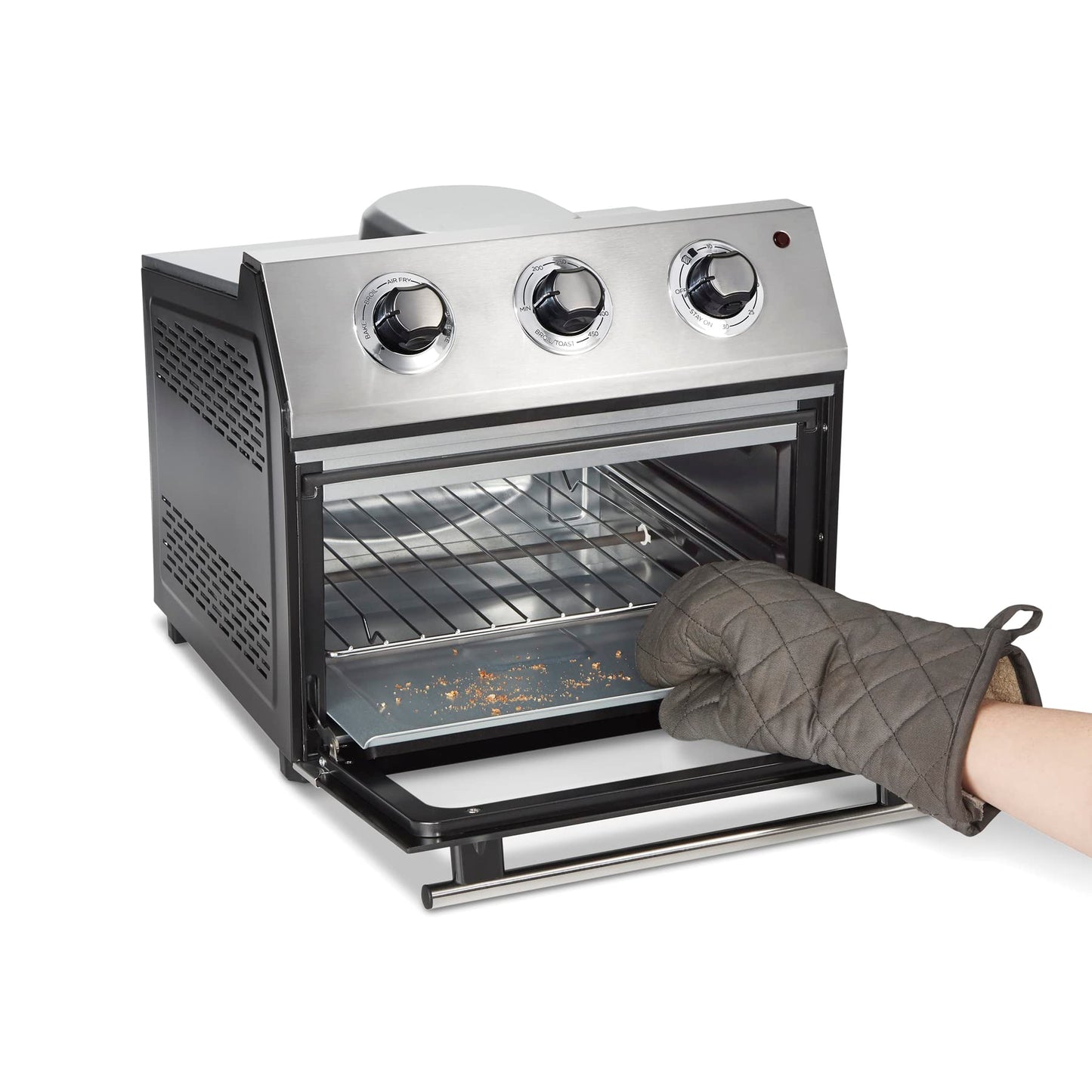 Horno digital con Freidor con Aire 31222 Hamilton Beach/1800 watts de potencia/ 5 funciones de uso/Temporizador/Capacidad de una pizza de 30 cm