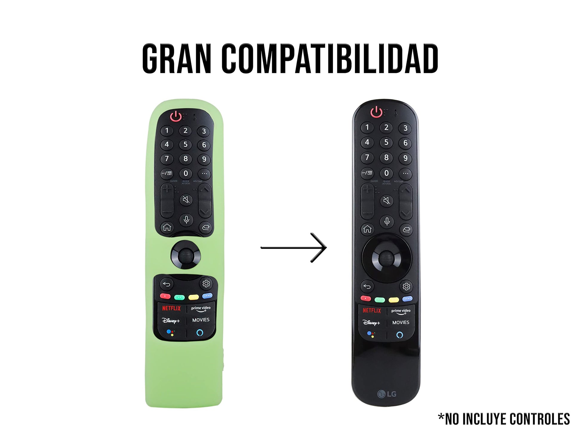 Funda para Control LG Magic MR21GA 2021 Silicon Smart 2022 MR22GR Magic MR22GA