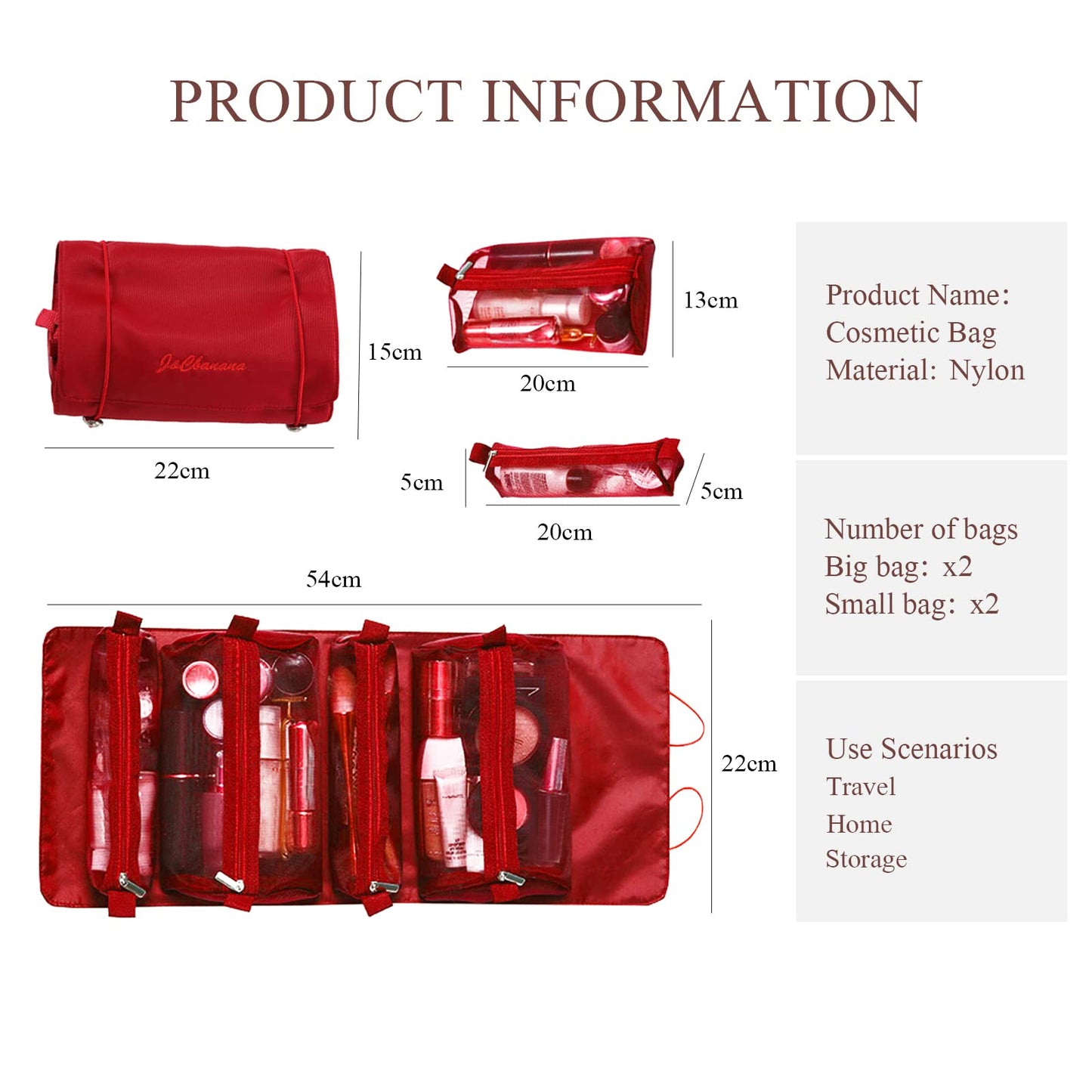 LumiSyne 4 En 1 Bolsa De Cosméticos Desmontable Bolsa De Aseo Colgante Et Enrollable Neceser De Viaje Bolsa De Maquillaje De Malla Portátil Plegable Bolsa De Aseo Neceser De Maquillaje Impermeable