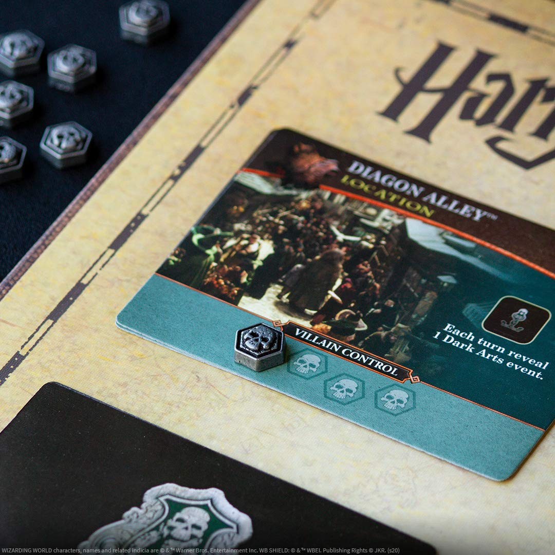 Juego de Mesa Usaopoly Harry Potter Hogwarts Battle Producto Oficial Cooperativo de Cartas para Construir Mazos