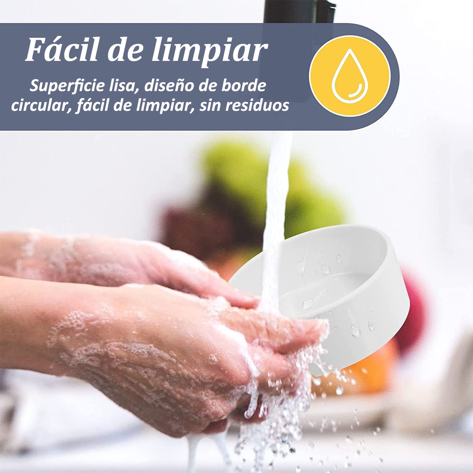 Comedero para Perro y Gatos，（2*420ML cuencos de cerámica+1*2700ML caja de almacenaje）Cuencos Elevados para Mascotas,Soporte Elevado para Cuencospara Perros y Mascotas pequeños, medianos y Grandes