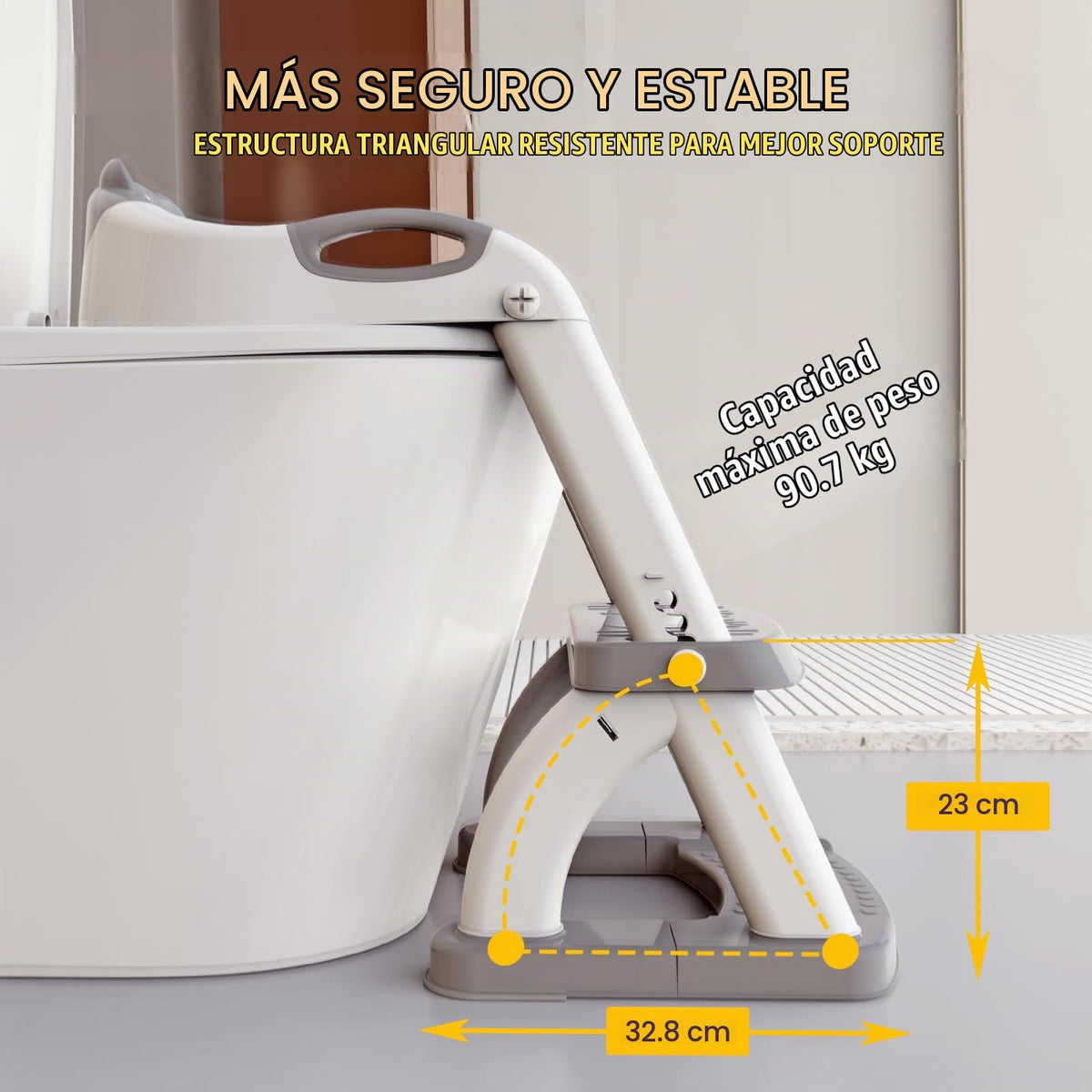 SKYROKU - Asiento de entrenamiento para orinal para niños pequeños, asiento de inodoro para niños y niñas, 2 en 1, con protector antisalpicaduras y base antideslizante, nueva base estabilizada en