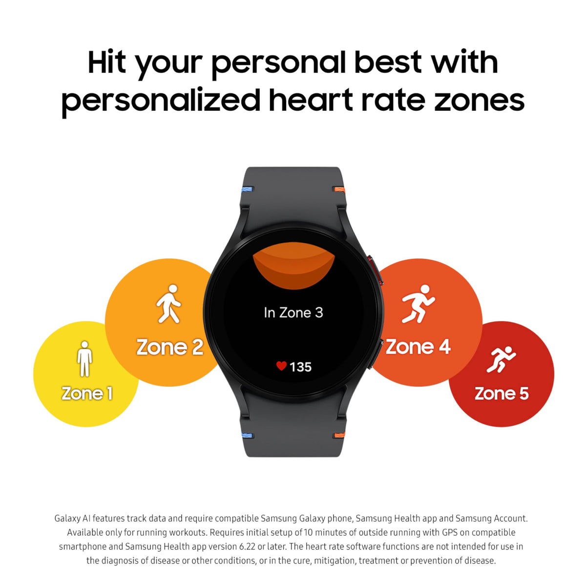 Smartwatch Samsung Galaxy Watch 40 mm LTE Negro con Sensor BIA y Seguimiento de Fitness