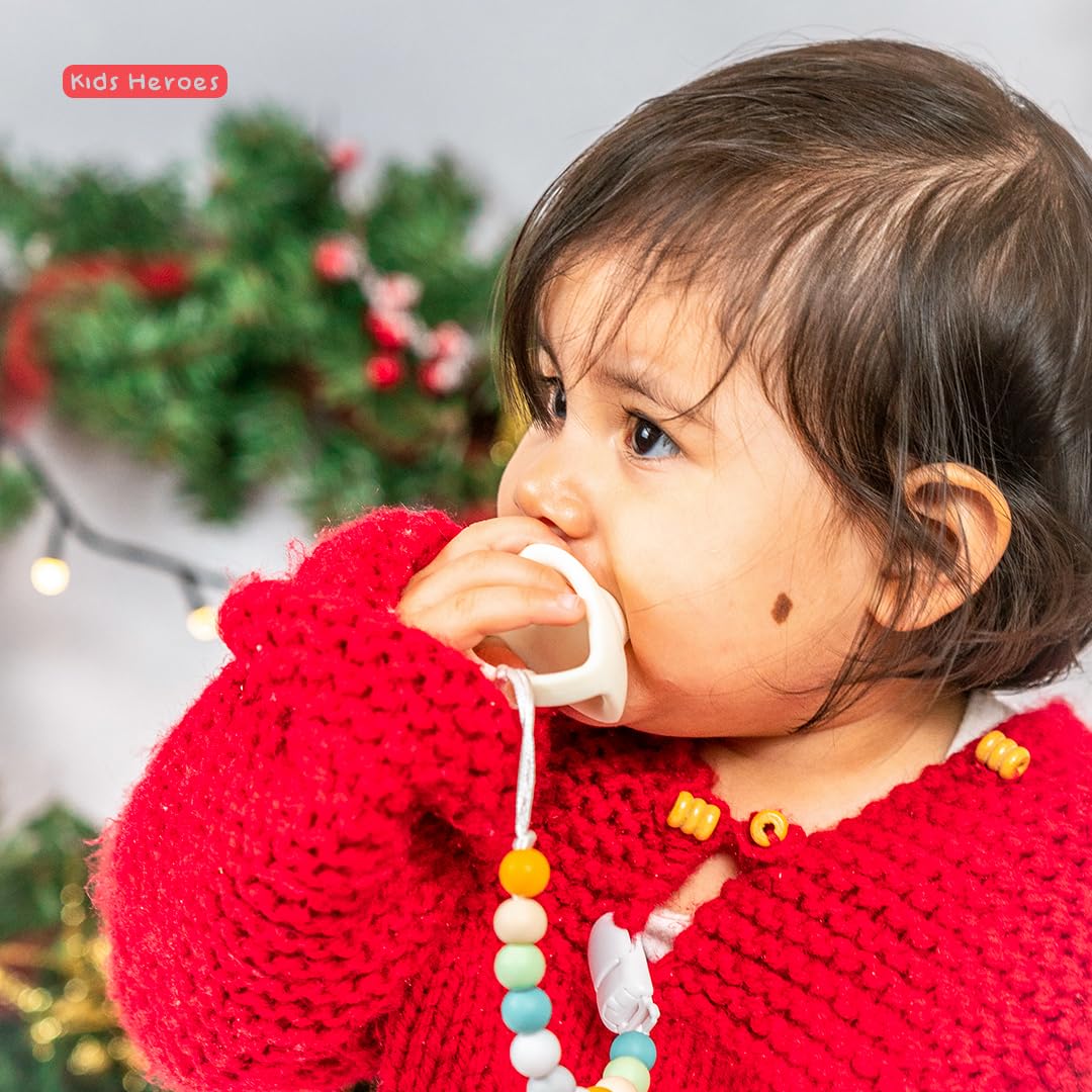 Chupon de Silicona Segura Kids Heroes Verde con Caja Protectora para Bebé