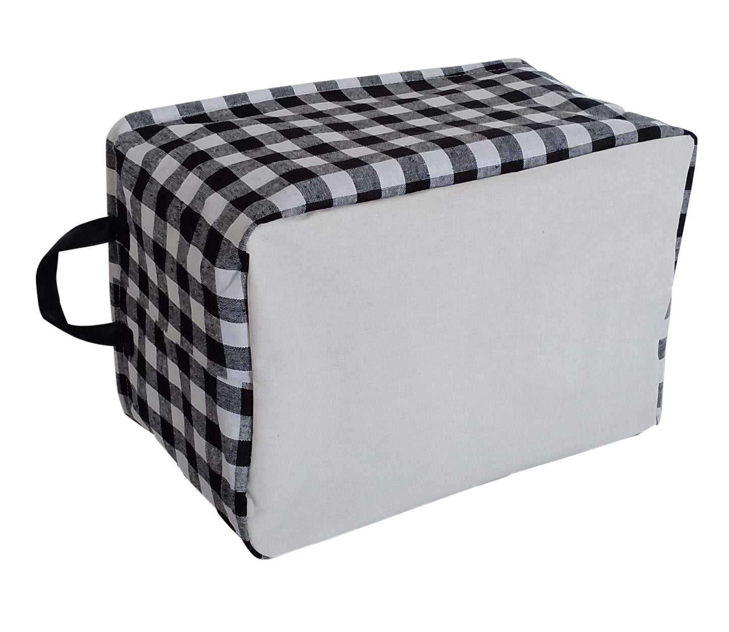 KUNRO - Cesta de almacenamiento para niños, estante de regalo, cesta de almacenamiento de juguetes, caja organizadora para habitación de los niños con asas (rejilla negra)