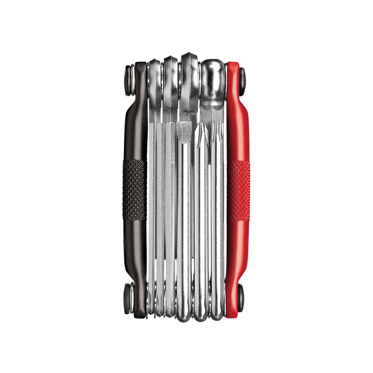 Crankbrothers Multi Tool M 10 Bike Tool - Multiherramienta MTB Negro y Rojo - 10 herramientas de bicicleta (herramienta 10 en 1), ergonómicas y ligeras