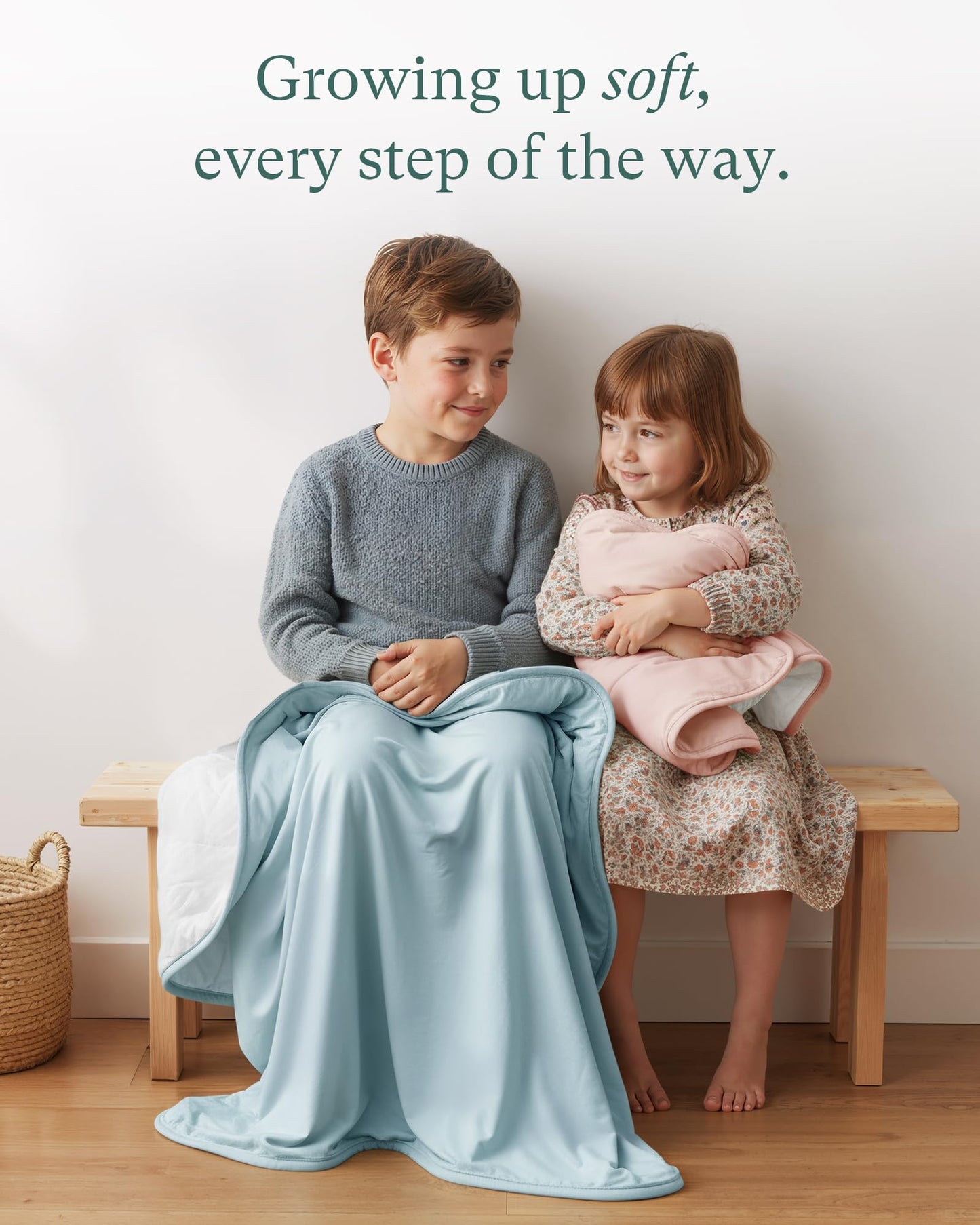 PurComfy Edredón Supersuave para Niños Pequeños, Manta de Cuna de Viscosa de Bambú Premium, Edredón de Cuna Transpirable de 1.0 Tog para Todas las Estaciones, 39" × 55"