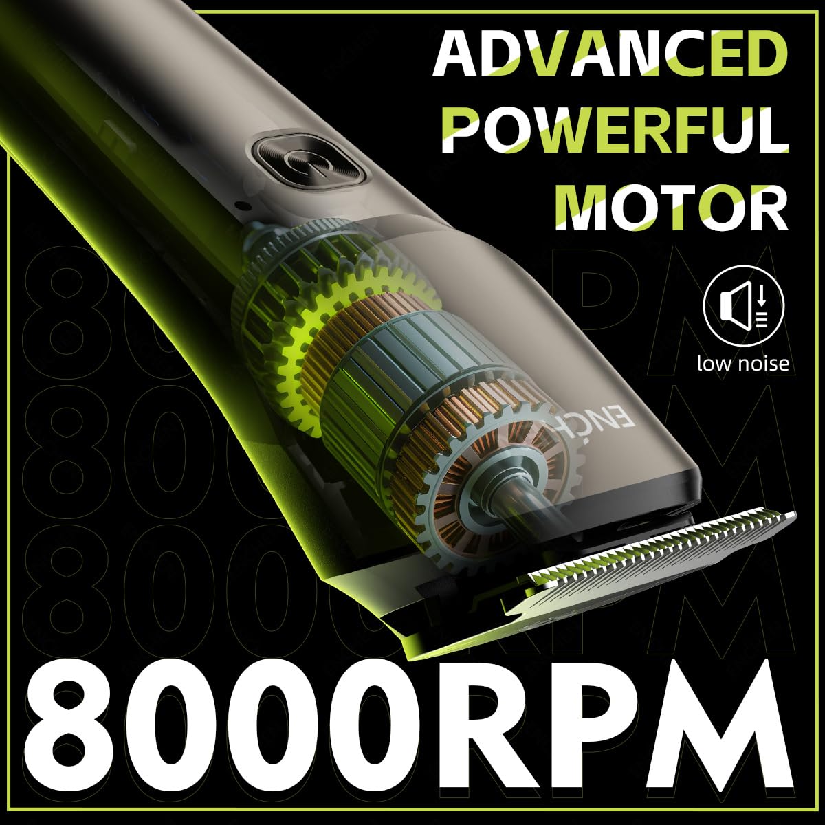 ENCHEN Recortadora, Perfiladora y Afeitadora Eléctrica para Hombre, Afeitado Seguro para Zona Íntima y Cuerpo – Waterproof y Recargable