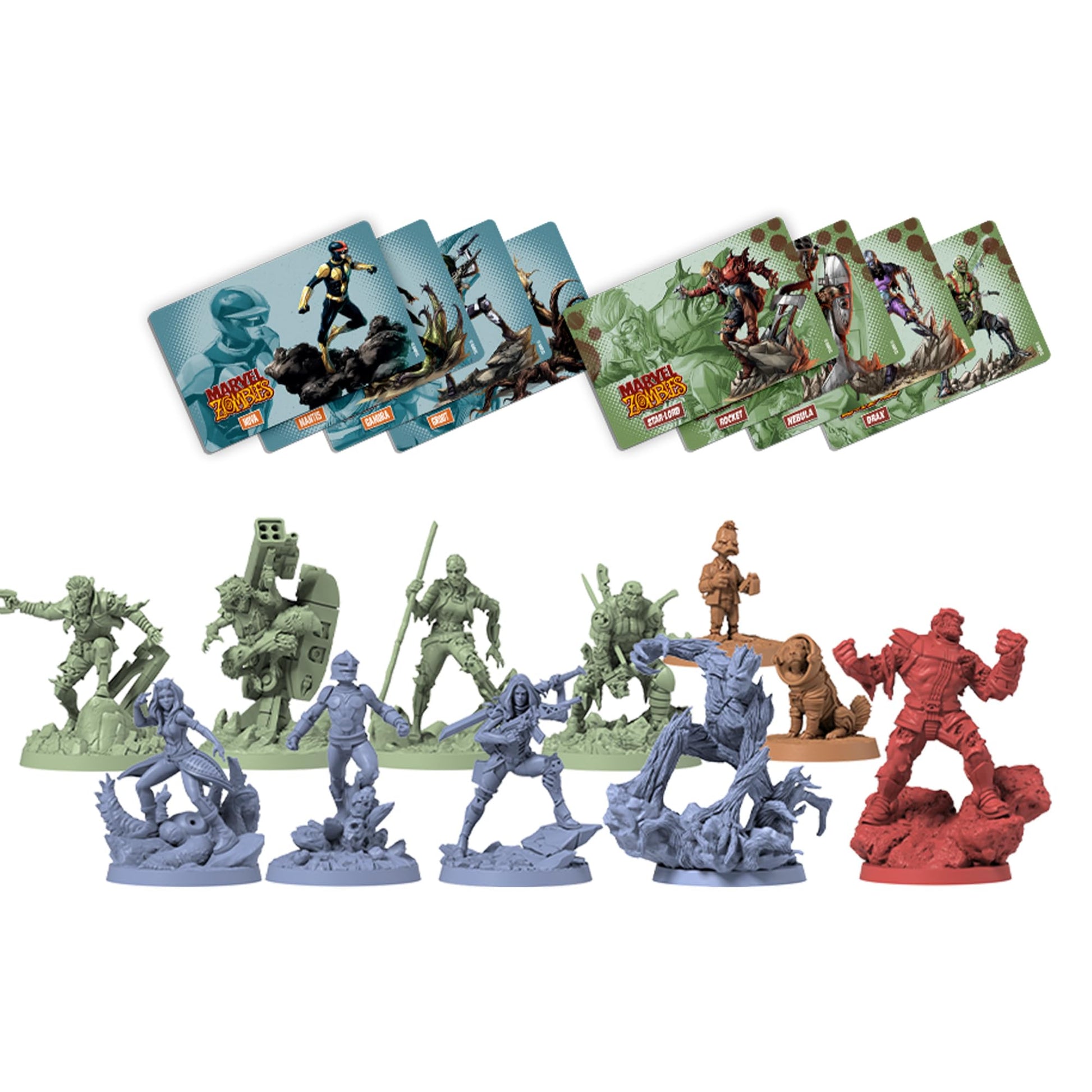 Juego de Estrategia Marvel Guardians of the Galaxy Zombicide con Zombies para Adolescentes a Partir de 14 Años