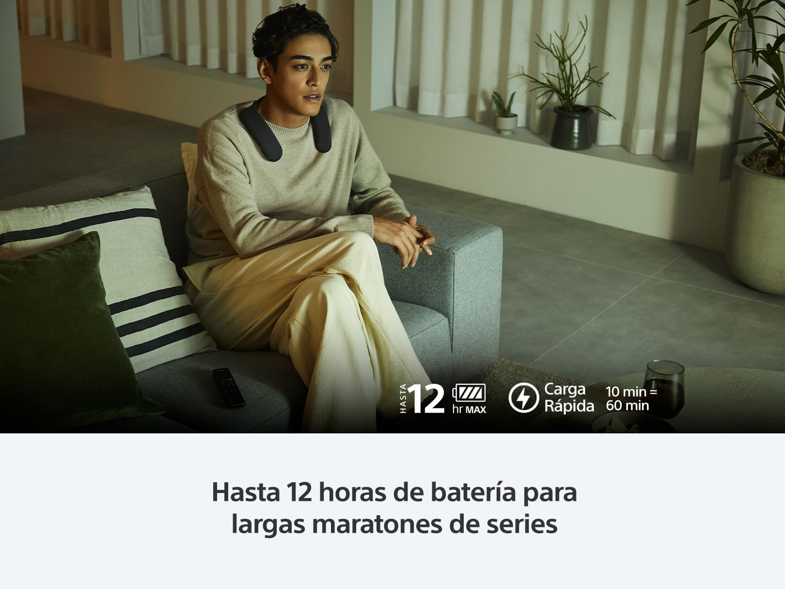 Sony BRAVIA Theater U - Altavoz inalámbrico portátil con Bluetooth, Audio de Cine en casa Personalizado, compatibilidad de Juegos, micrófono Incorporado, duración de batería de 12 Horas, IPX4