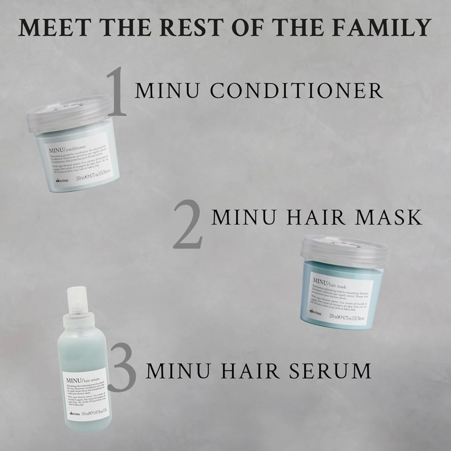 Davines Minu Shampoo, 8.45 fl.oz., 8.8 ounces, 24090695 mililitro, 1