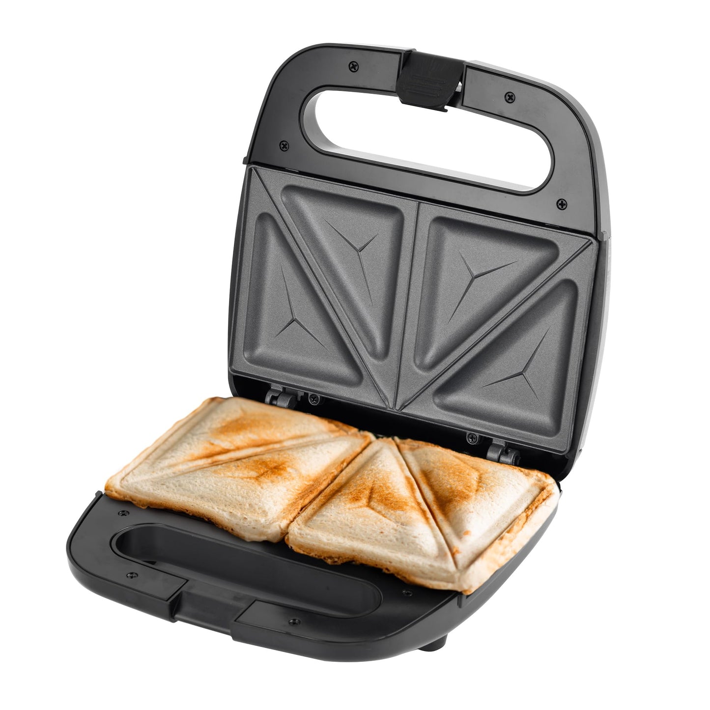Sandwichera MasterChef Hukën Acero Inoxidable 750W Superficie Antiadherente Fácil Limpieza