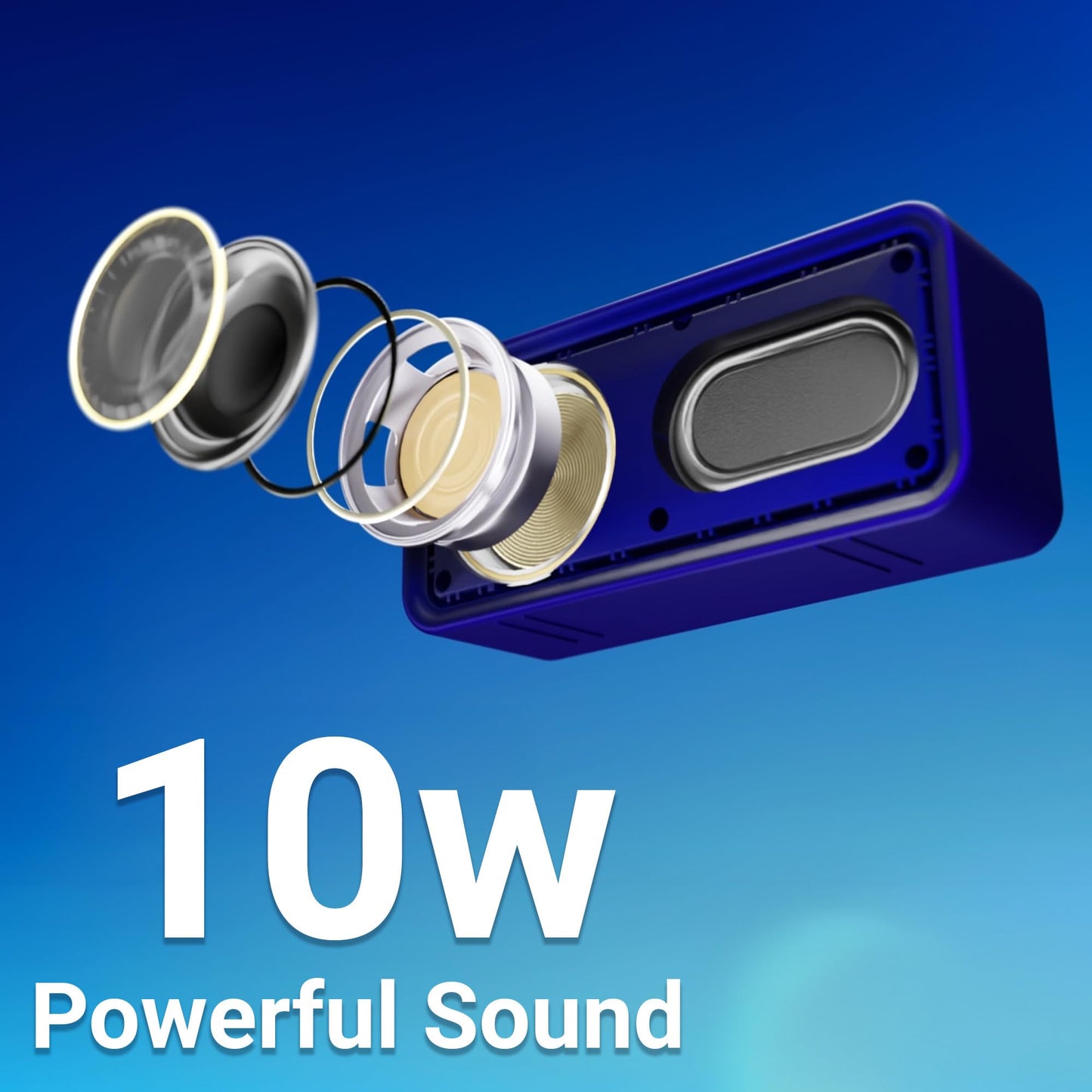 Nautica Urban SP100 - Altavoz inalámbrico para exteriores, portátil IPX5 impermeable con carga rápida de 2 horas y espera de 30 días, perfecto para camping, playa, patio trasero y viajes