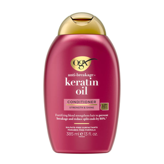 OGX, Acondicionador Anti Quiebre de Aceite de Keratina, 385 ml
