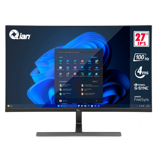 Monitor de Computadora Qian QMF-IPF27-01 27 Pulgadas Full HD IPS HDR10 G-Sync Freesync